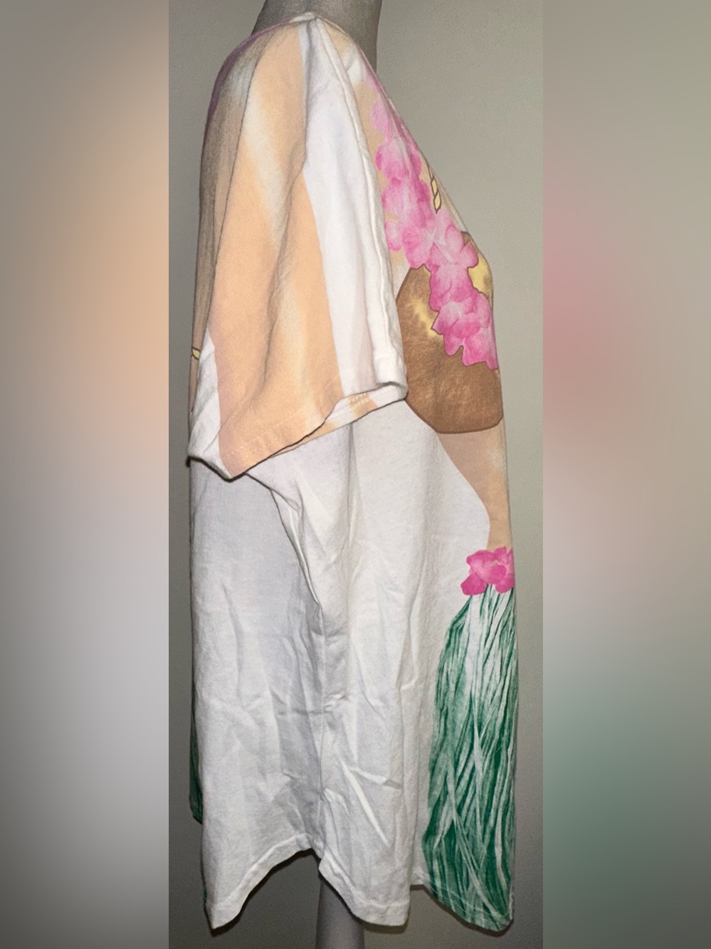 Hula Girl Swim Cover Up Shirt Dress - Picture 4 of 7